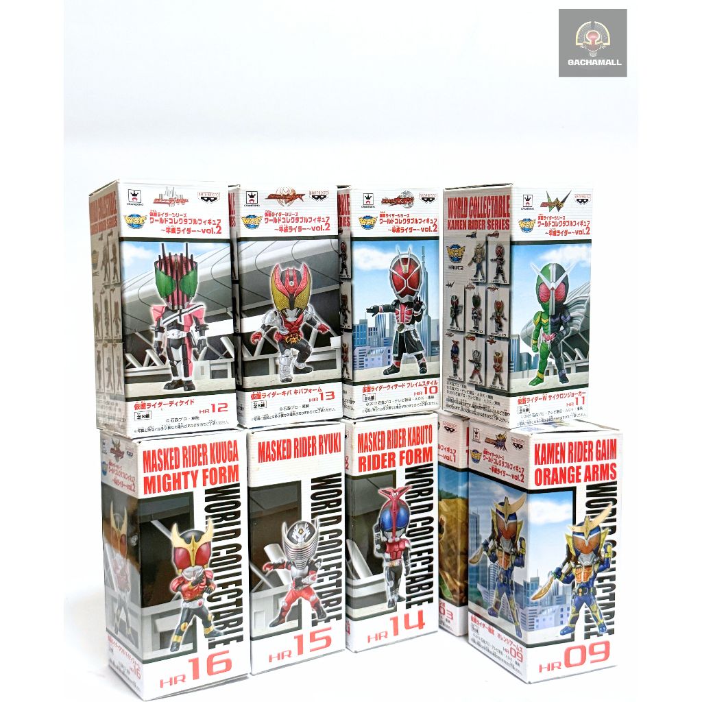 Kamen Rider WCF มาสไรเดอร์ ฟิกเกอร์ Gaim OOO Den-O Hibiki Blade Faiz Agito W Wizard Decade Lot JP