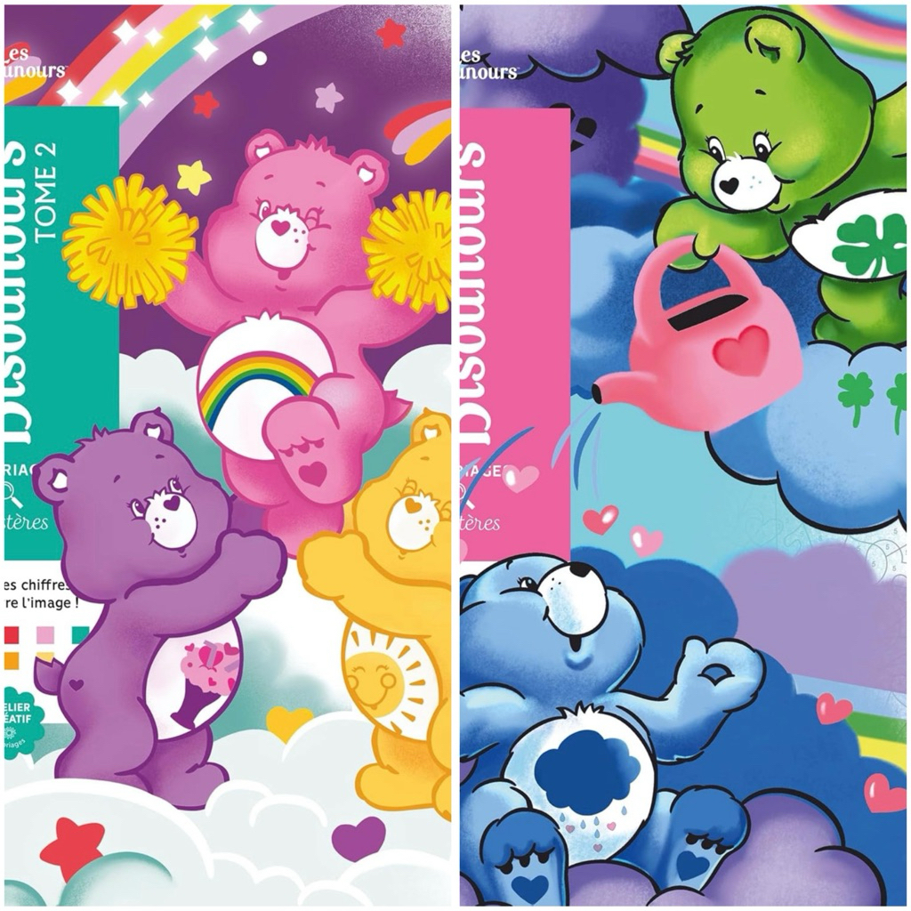 พร้อมส่ง Bisounours(Care Bears แคร์แบร์)เล่ม1&2 สมุดระบายสีตามตัวเลข เล่มแท้นำเข้าจากยุโรป