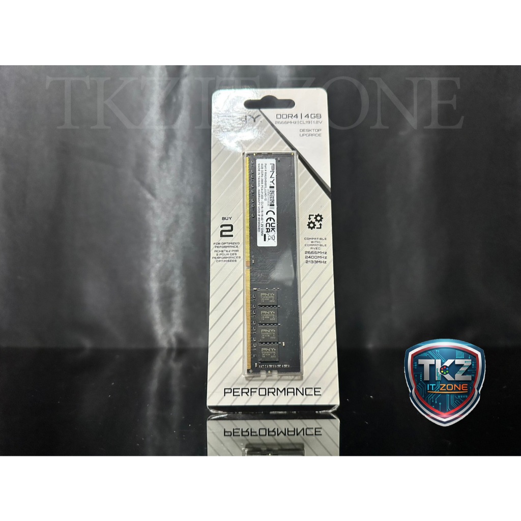 ของแท้ มือสอง แรม(RAM) DDR4 PNY 4GB (4GB X 1 )