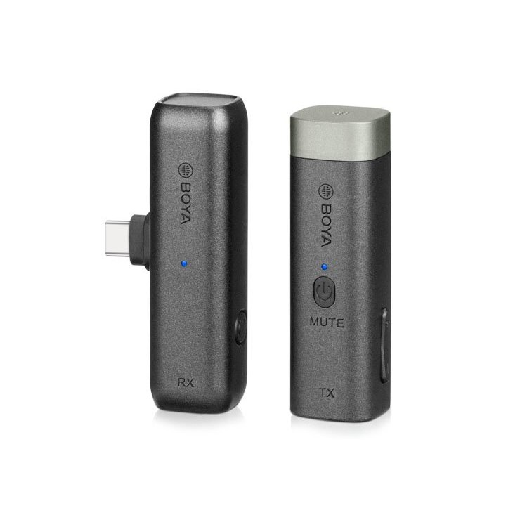 BOYA BY-WM3U 2.4GHz Wireless Microphone System with Type-C Audio Adapter for Camera and Smartphone ป