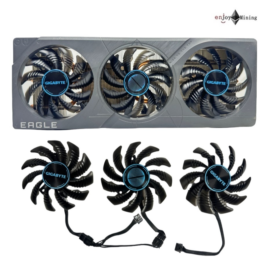 พัดลมการ์ดจอ GIGABYTE RTX 4060 4060 Ti 4070 EAGLE OC graphics card cooling fan