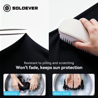 SOLOEVER ปลอกแขน 1 Pair ปลอกแขนฤดูร้อน พร้อมปลอกนิ้ว เย็น-เย็น สำหรับปั่นจักรยานกลางแจ้งและกีฬา Arm Sleeves