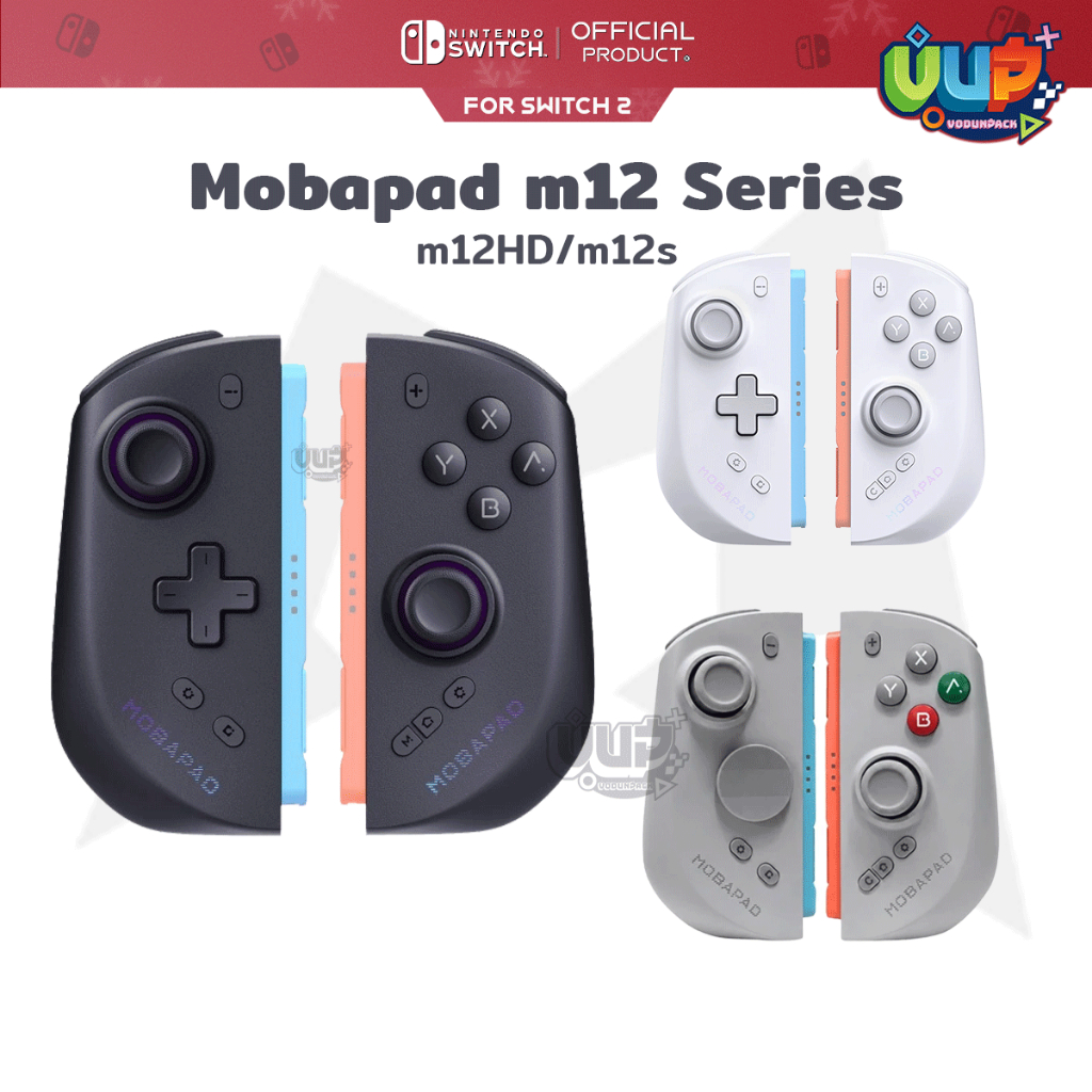 [พร้อมส่ง] Mobapad M12HD / M12S Black Edition สำหรับ Nintendo Switch 2 จอย Joypad For Switch2 m12s