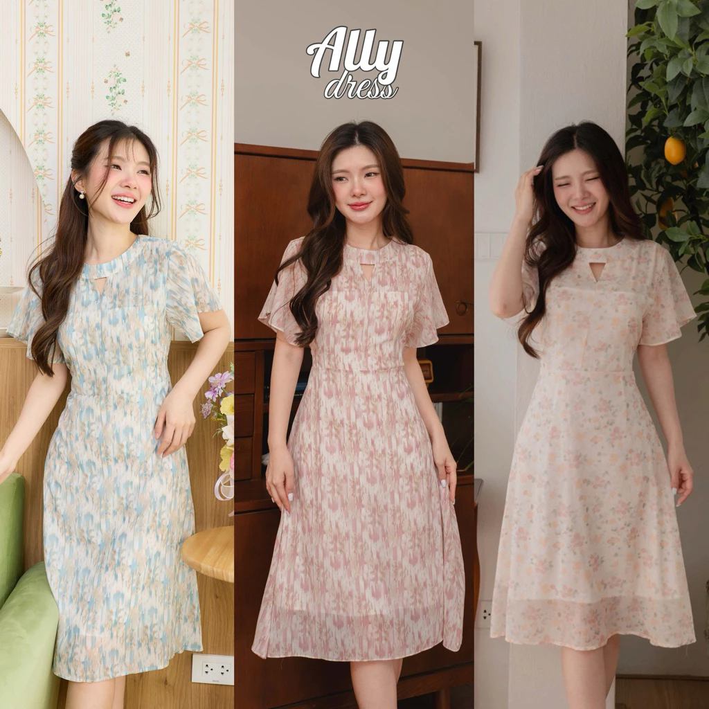 Allyเดรสคอจีน น่ารัก
