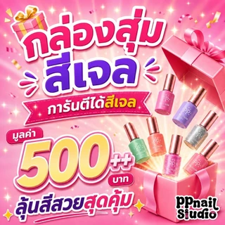 กล่องสุ่มสีเจล PP nail studio อุปกรณ์ทำเล็บ สินค้าคละแบบ