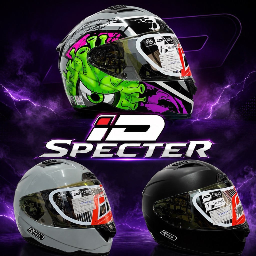 หมวกกันน็อค ID Specter หมวกกันน็อคเต็มใบ Full face helmets