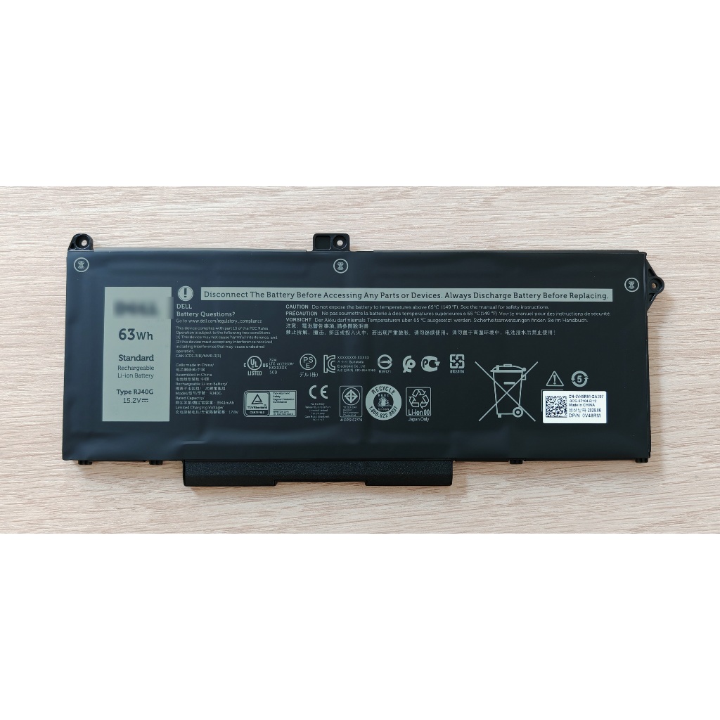 ✨ แบตเตอรี่โน๊ตบุ๊ค RJ40G For Dell Latitude 5420 5520 Latitude 15 5520 /14 5420 Precision 15 3560 Se