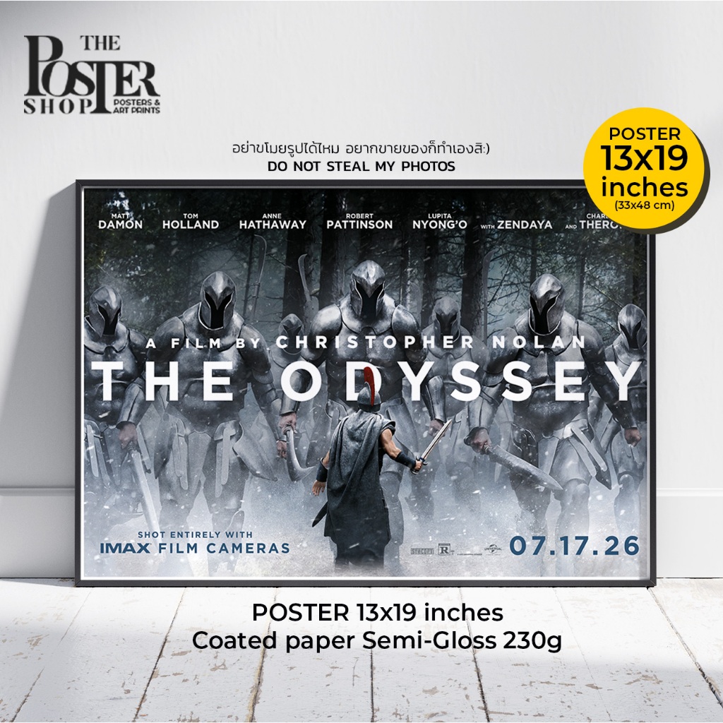 The Odyssey (2026) Poster by Christopher Nolan หนังมหากาพย์ระดับมาสเตอร์พีซ ของ คริสโตเฟอร์ โนแลน