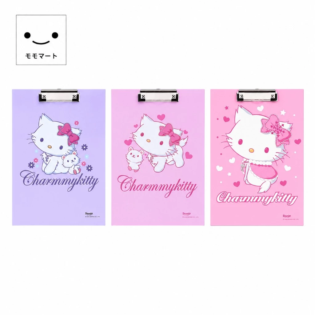 MOMOMARTคลิปบอร์ด ลาย Charmmy Kitty ลิขสิทธิ์แท้ Sanrio กระดาษรองเขียน Clip Board A4 มี 3 ลายให้เลือก