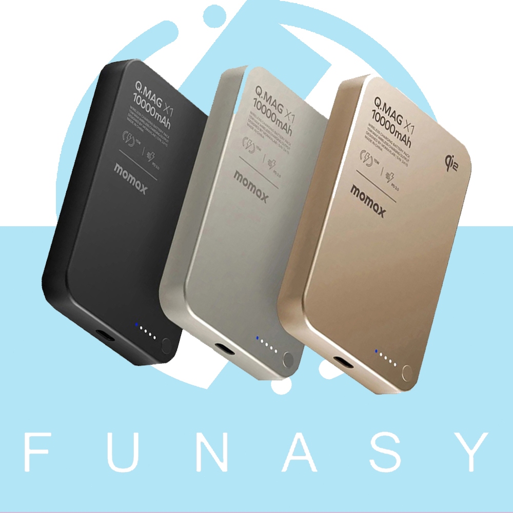 Momax Q.Mag X1 20W 10000mAh ธนาคารพลังงานแม่เหล็ก 10000mAh ชาร์จแบบพกพาไร้สาย