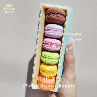 🍬Macaron ASMR Clicker ของเล่นคลายเครียด Fidget Toy เสียง Clicky กดเพลิน ของสะสม ของขวัญ ขนมจิ๋วสุดน่ารัก