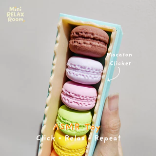 🍬Macaron ASMR Clicker ของเล่นคลายเครียด Fidget Toy เสียง Clicky กดเพลิน ของสะสม ของขวัญ ขนมจิ๋วสุดน่ารัก