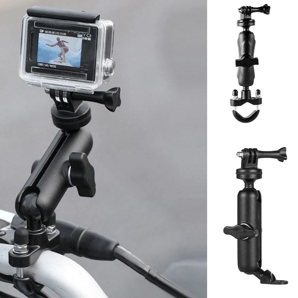 ที่ยึดกล้อง สำหรับติดมอเตอร์ไซด์ ที่ยึดกล้อง Action Camera สำหรับติดมอเตอร์ไซด์ ติดกล้องแอคชั่นแคมสำหรับมอไซค์ (0092)