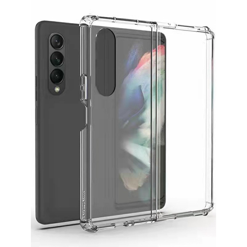 เคส TPU+PC ใส หลังแข็ง กันกระแทก SAMSUNG Z Fold 5 Z Flip 5 Z Flip 6 Z Fold 6 Z Filp 7 Z Fold 7 Fold8 Fold 8ultra flip 8