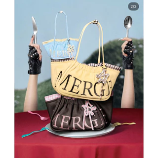 New💯 MERGE A DAY BAG Limited edition, New Size Mini Short Mini Outside and Medium. Mighty Inside