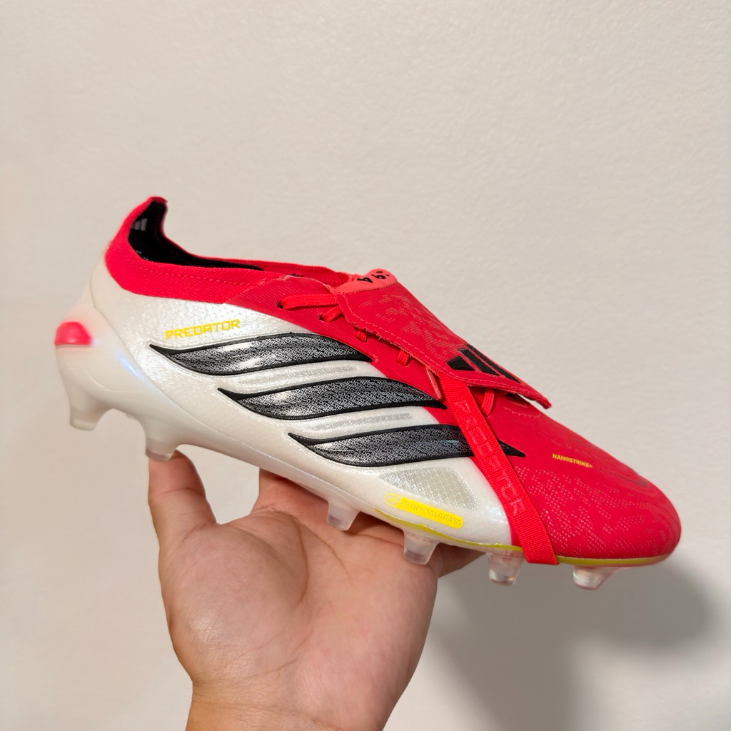 Adidas Predator Elite AG 2026 สีแดง-ขาว ของแท้ 100%