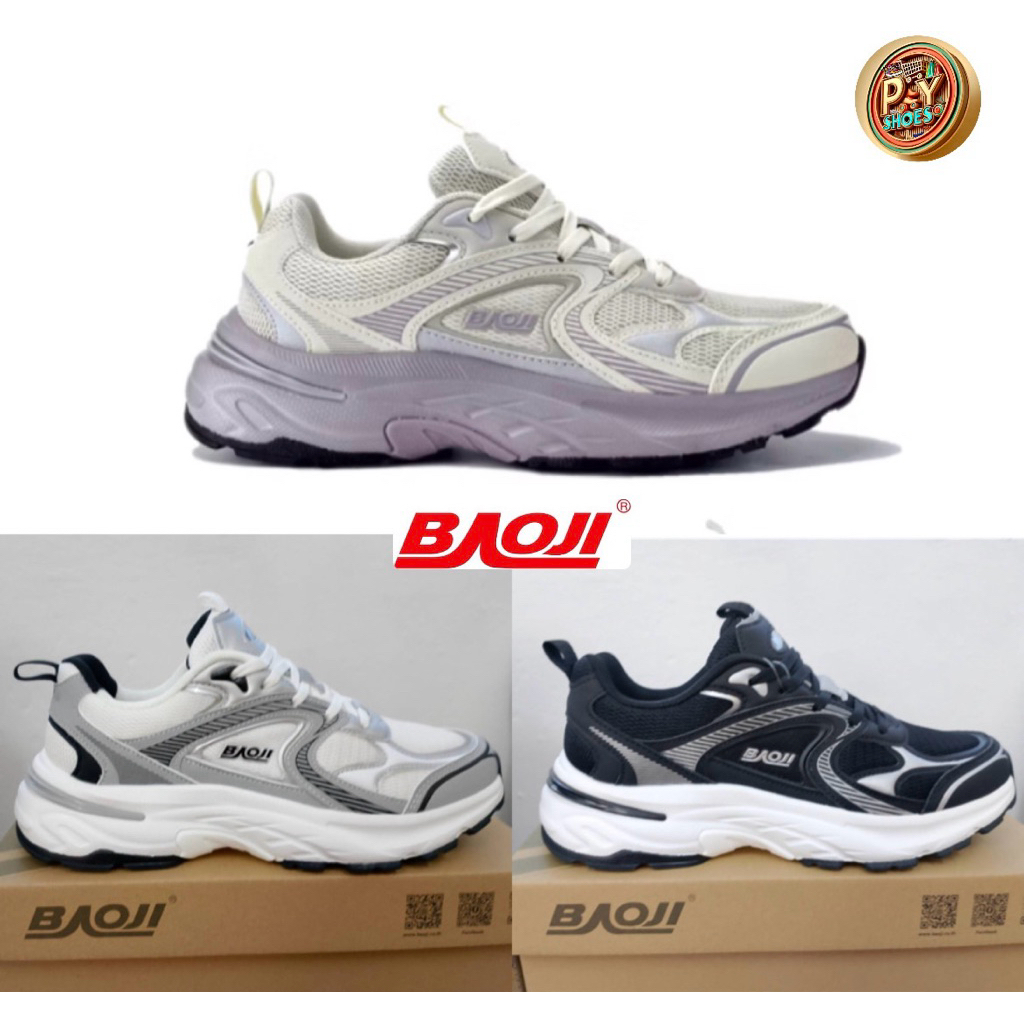 รองเท้าผ้าใบ BAOJI เเท้100% BJW 1124 รองเท้าผ้าใบผู้หญิง ไซส์ 37-41