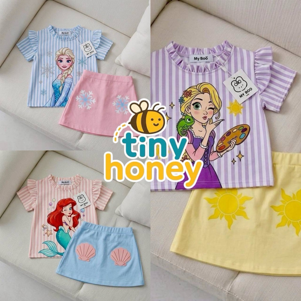 ชุดเด็กผู้หญิง เสื้อเจ้าหญิง กระโปรง สุดน่ารัก (B00083)