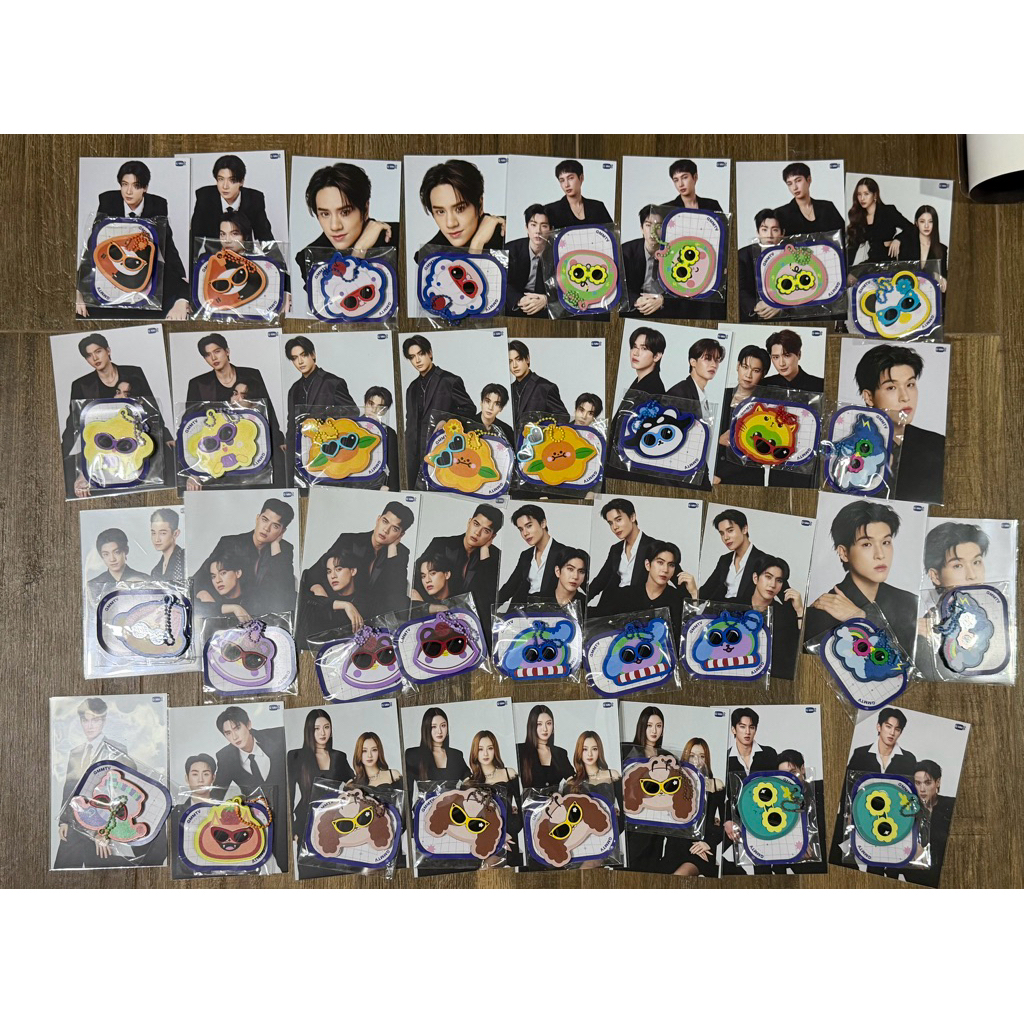 พร้อมส่ง GMMTV เซตกาชา BORN COOL MAGNET KEYCHAIN พวงกุญแจ+รูป