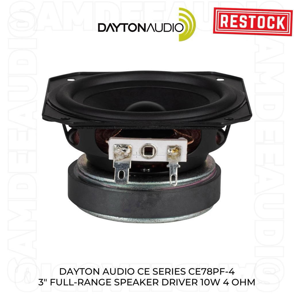 (ราคาต่อ1ข้าง)/Dayton Audio CE Series CE78PF-4 3" Full-Range 10W 4 ohm