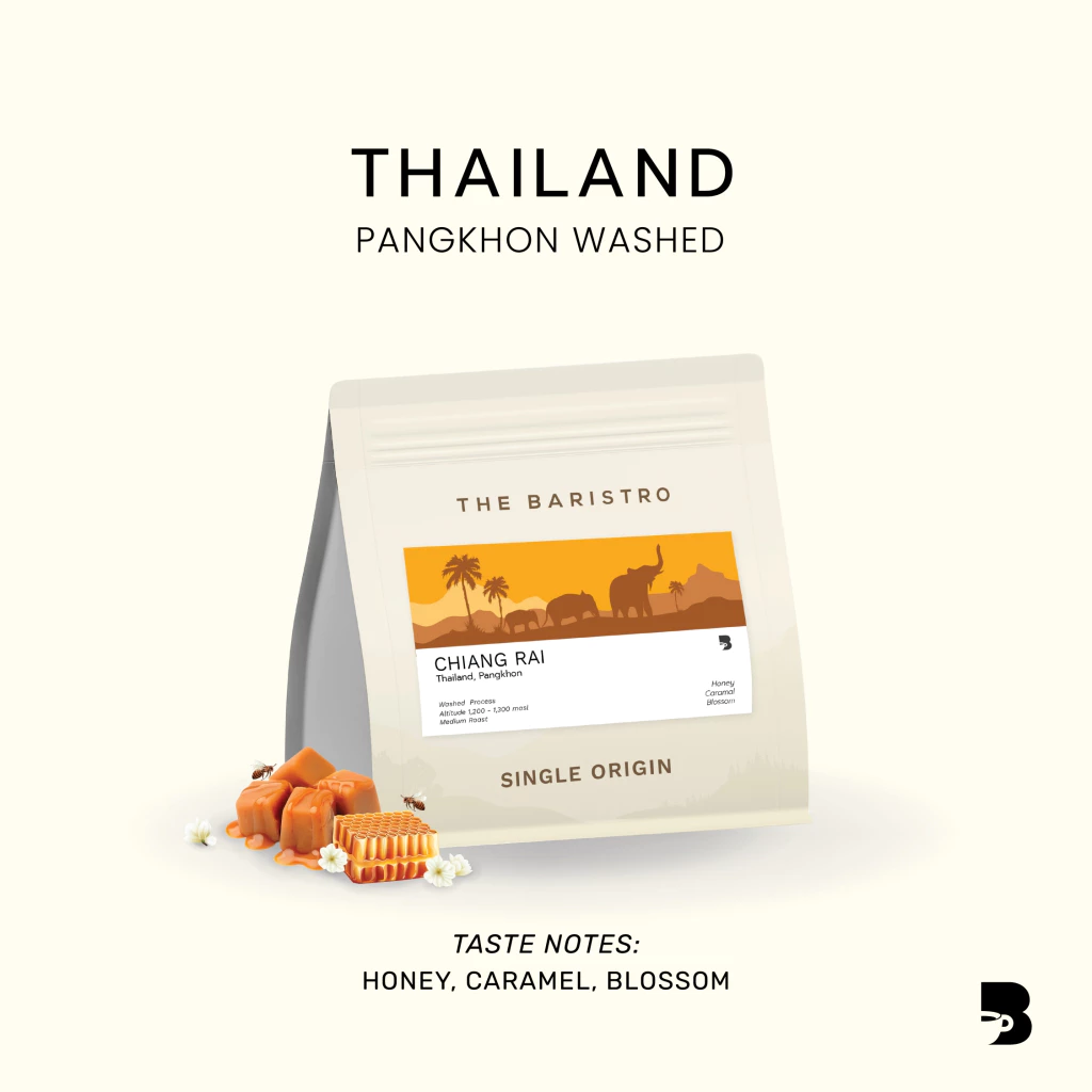 เมล็ดกาแฟ คั่วกลาง - Thailand Pangkhon Washed