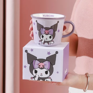 แก้วเซรามิก Sanrio แก้วใส่นม ใช้กับไมโครเวฟได้ ใช้กับเครื่องล้างจานได้ มาพร้อมกล่อง ของขวัญน่ารักๆ