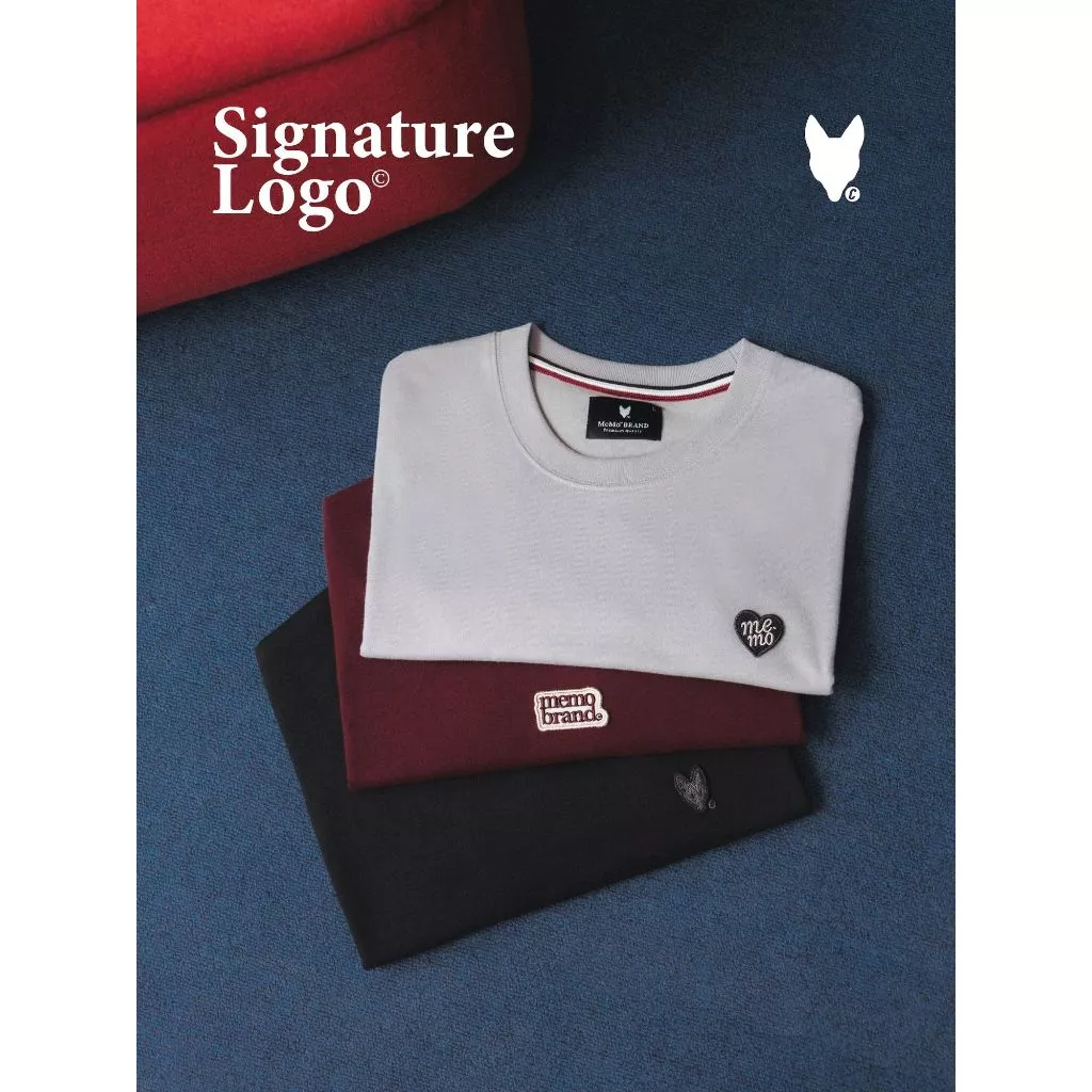 MeMo™ | Signature Logo (New) | รวมรุ่น งานปัก “โลโก้พรีเมียม” ผ้านุ่ม Supersoft ใส่สบาย ทรง Unisex