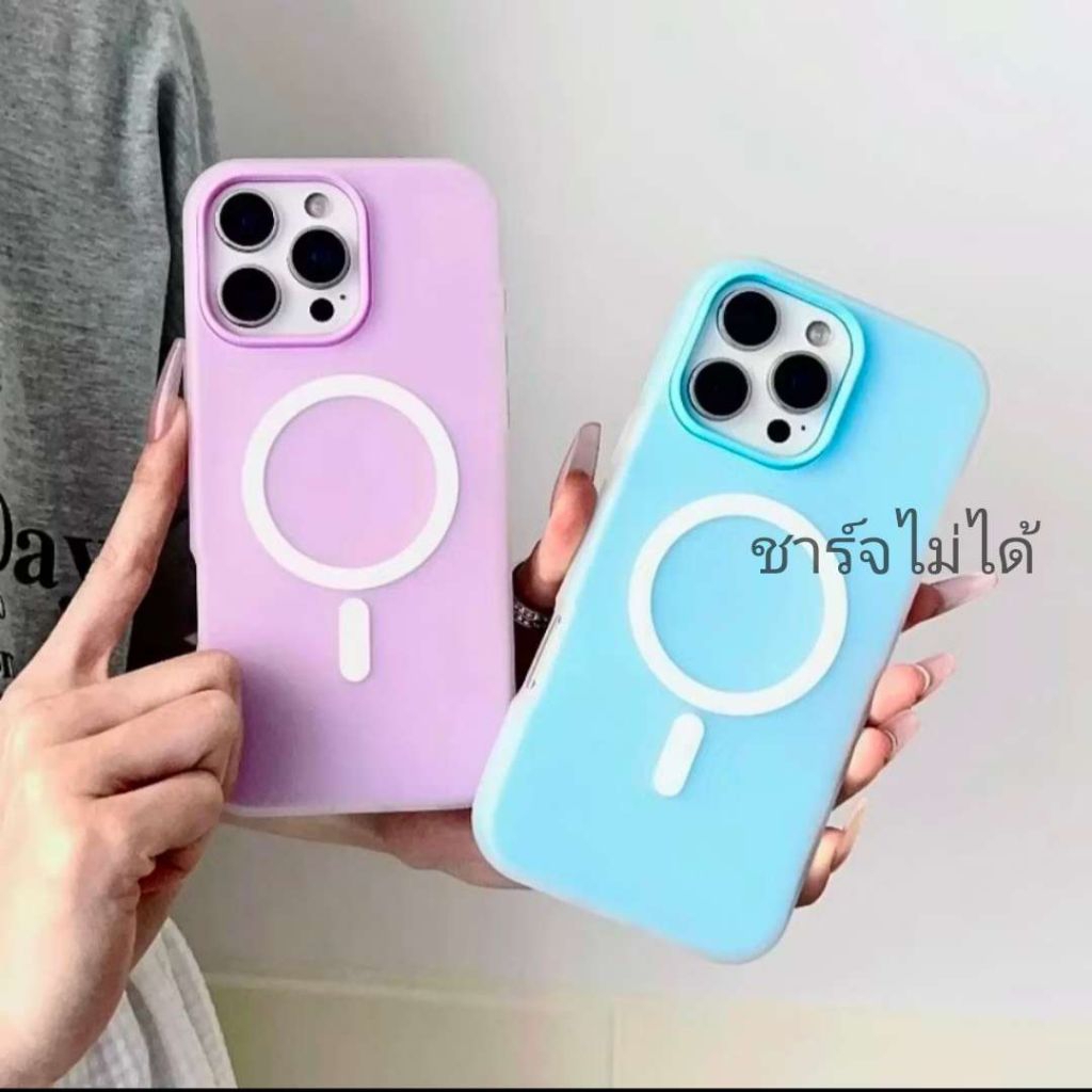 เคสมือถือ สำหรับ ip17pm i17Air i17pro  i16pm i16plus i16 i16pro i5pm i15pro i14pm i14 i13pm i13 i12 i11 เคส2ชั้น สีพื้น