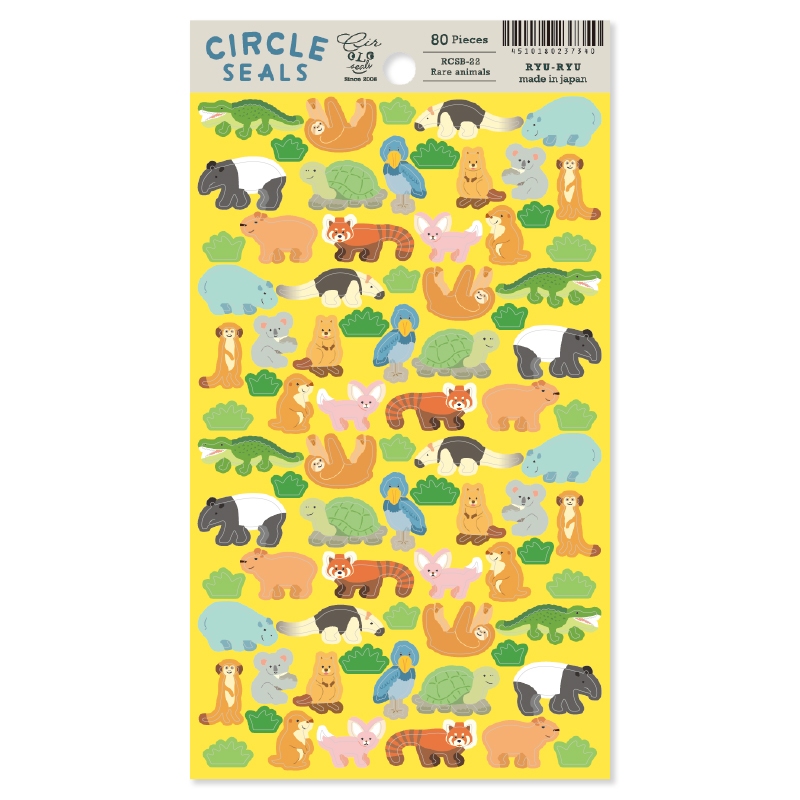 Circle Seal สติ๊กเกอร์ตกแต่ง เดโคสติ๊กเกอร์ Ryu-Ryu ลิขสิทธิ์แท้จากญี่ปุ่น