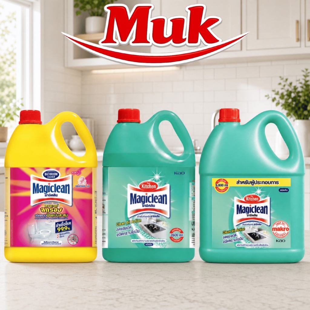 Magiclean น้ำยาทำความสะอาด 3500-5000ML Bathroom | Kitchen