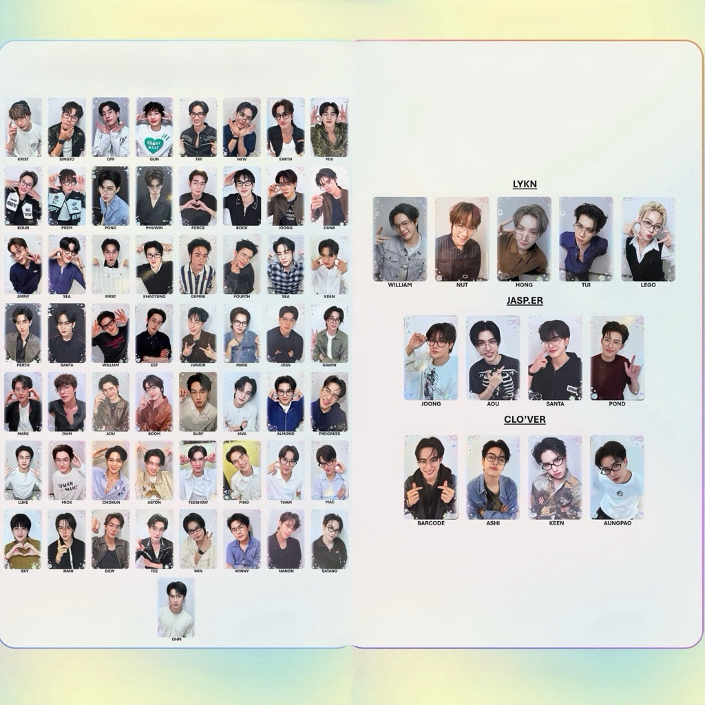 GMMTV COLLECTIBLE RANDOM CARD ALL EYES HERE BOYS การ์ด BOYS 98 แบบ  จากงาน มหกรรมนิยายนานาชาติ 2026