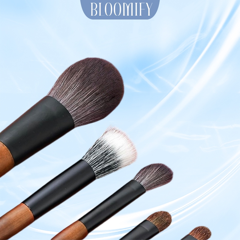 BLOOMIFY ชุดแปรงแต่งหน้าอเนกประสงค์ ที่จับไม้มะเกลือ รูปที่ 8