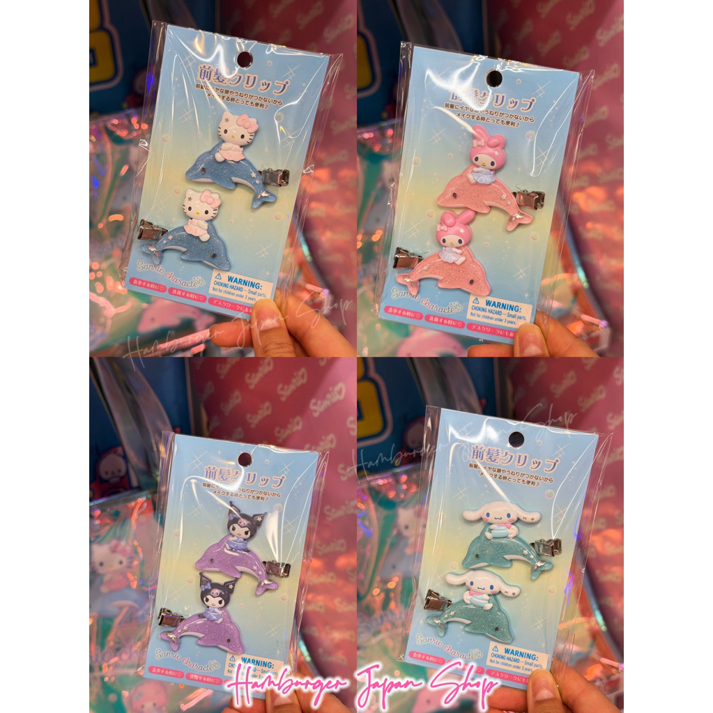 🐬✨ กิ๊บติดผม Sanrio ลายโลมาสุดคิ้วท์ พาสเทลละมุนใจ! ✨🐬