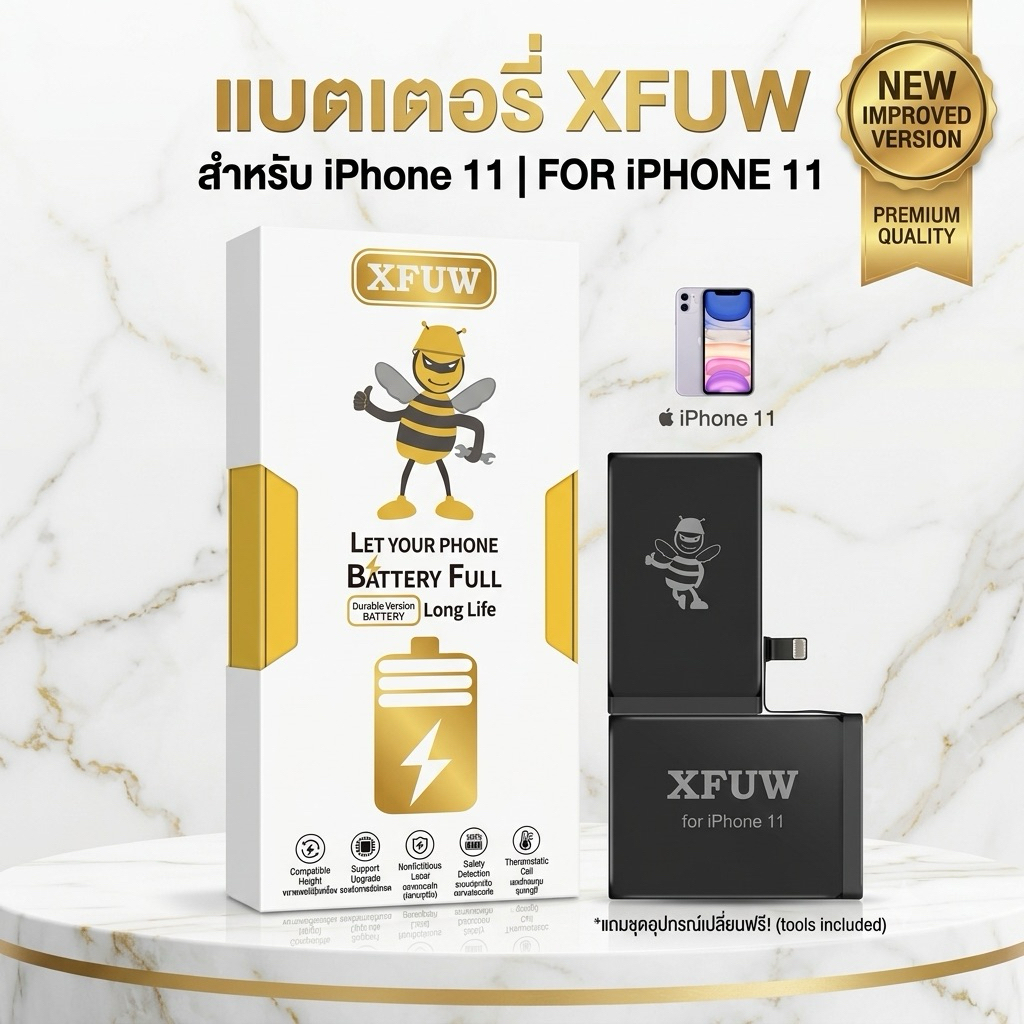 แบตไอโฟน 11 Battery Full