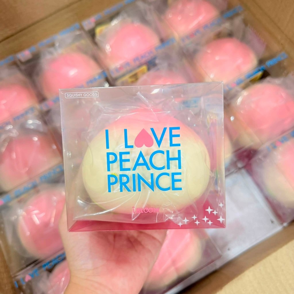 (พร้อมส่งจากไทย) สกุชชี่แบรนด์ iBloom รุ่น "I Love Peach Prince" ควีนพีช แบรนด์แท้ 100%