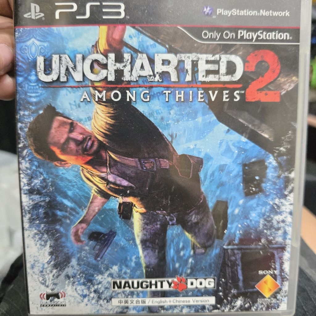 เเผ่นเกม UNCHARTED2 AMONG THIEVES[มือสอง] สำหรับ Ps3ใช้ เล่นกับเครื่อง Ps3 เท่านั้น เกม exclusive เค