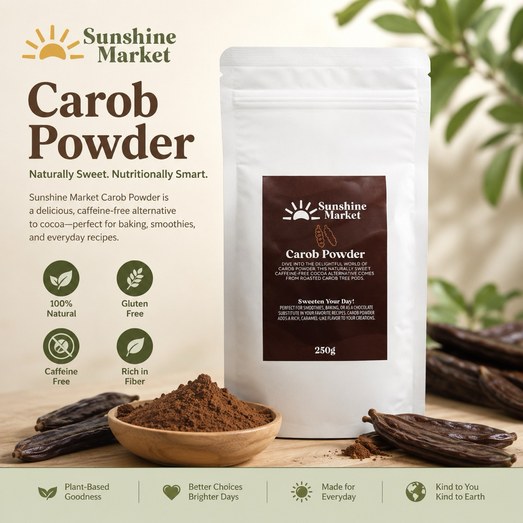 Sunshine Carob Powder 250g | ผงคารอบ  | Sunshine Market