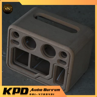 ตู้ลำโพง บลูทูธ DIY งานดิบ ตู้โค้ง กระแทกข้าง 4.5นิ้ว MDF12มม (K45102)
