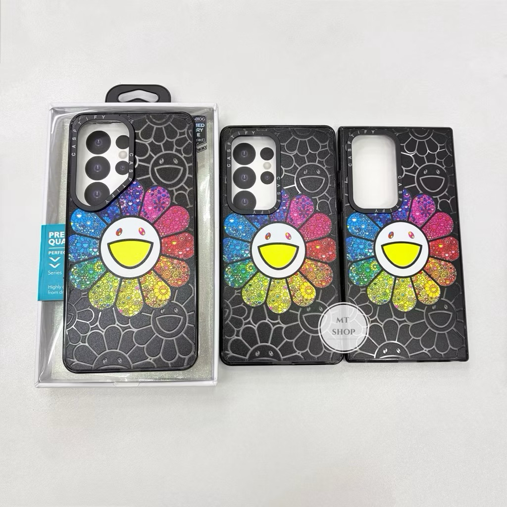 Case เคสลายดอกไม้ มูราคามิ Murakami สำหรับรุ่น S24Ultra S25Ultra S26Ultra