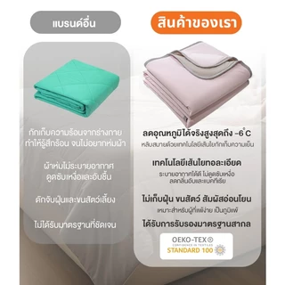 🧊ผ้าห่มเย็นหน้าร้อน ระบายอากาศดี เย็นทันทีที่สัมผัส ลื่นนุ่มสบายผิว ผ้าห่มปรับอากาศ ขนาด 3 ฟุต 5 ฟุต 6.5 ฟุต blanket