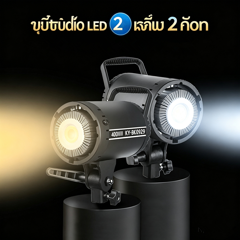 500w LED Professional Bowens Mount สตูดิโอสําหรับการถ่ายภาพแสงแฟลช softbox light ไฟสตูดิโอ ไฟถ่ายรูป