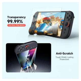 [ส่งด่วน] JSAUX ฟิล์มกันรอยกระจก 9H (2 ชิ้น) for Switch 2 | พร้อมกรอบช่วยติดตั้ง ติดตั้งง่าย กันรอยนิ้วมือ กันรอยขีดข่วน