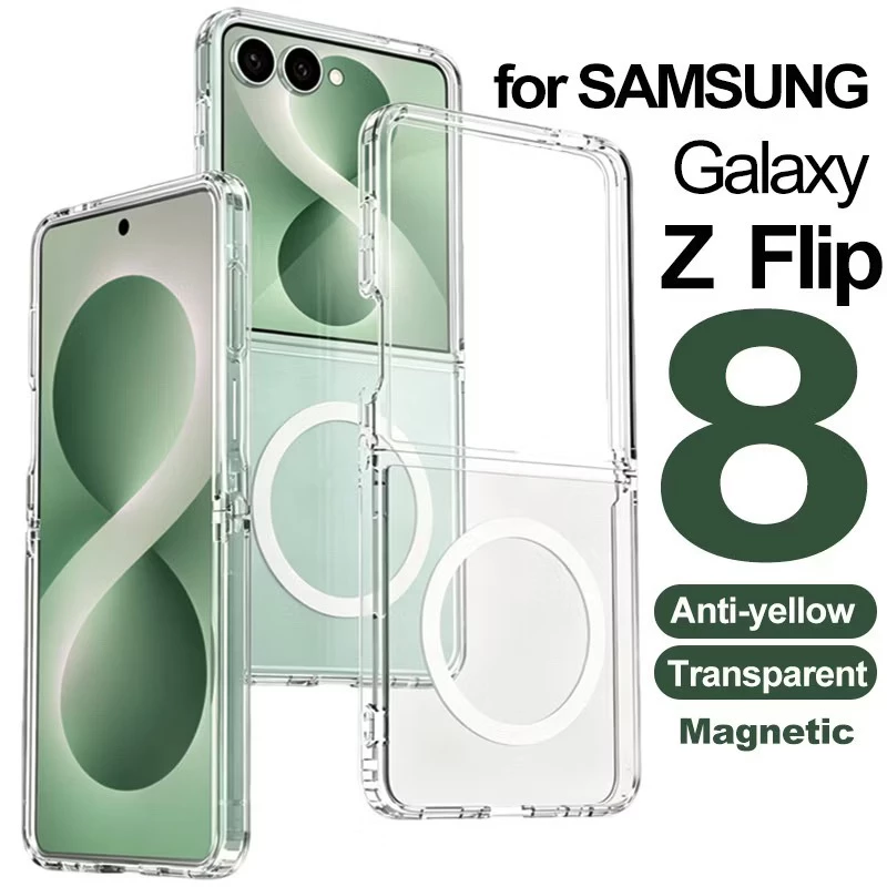 เคสชาร์จไร้สาย สําหรับ Samsung Z Flip 8 7 Flip 6 Flip 5 เคสแม่เหล็ก Z Fold 8 5 6 7 Z Flip7 / Flip6 / Flip5 Magsafe case