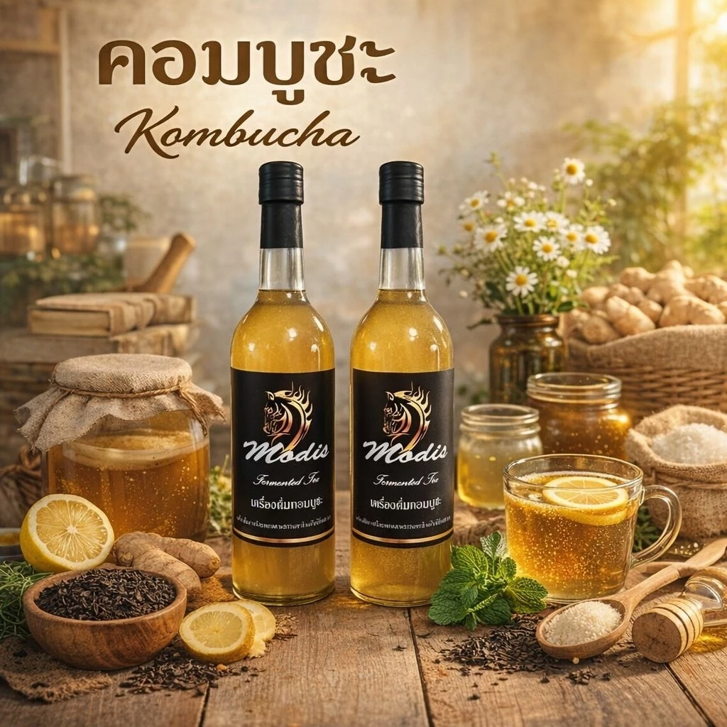 Modis Kombucha (สูตรจัน) โมดิสคอมบูชะ