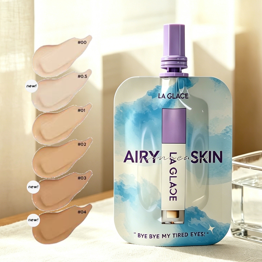 คอนซีลเลอร์ LA GLACE 2g เนื้อเอสเซ้นส์ละเอียด บางเบาไม่อับผิว ครอบคลุมรอยตำหนิ ขนาดเล็กพกไปไหนได้
