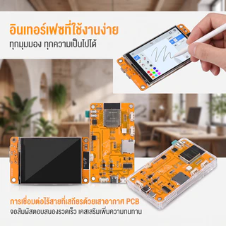 บอร์ด ESP32 หน้าจอสัมผัส WIFI& บอร์ดทดลองบลูทูธ 2.8นิ้ว 240*320 หน้าจอสมาร์ท 2.8 นิ้ว สำหรับงาน IoT Arduino พร้อมTF Car