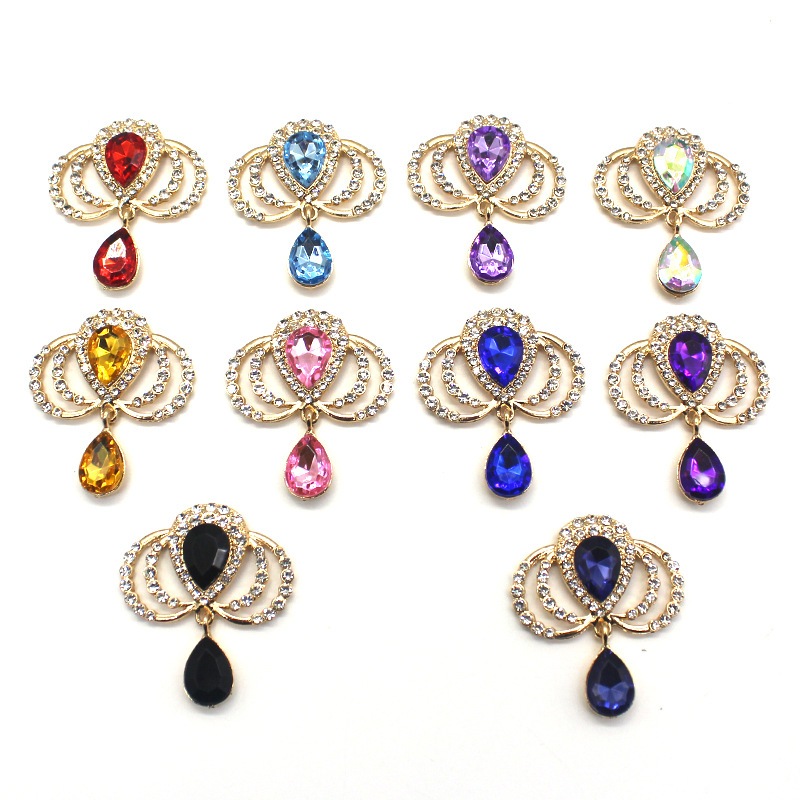 TT16*พร้อมส่ง*จี้ติดโบว์ ตุ้งติ้งติดโบว์ วัสดุ DIY ติดผม ติดเสื้อผ้า ขนาด 37*42 มิล