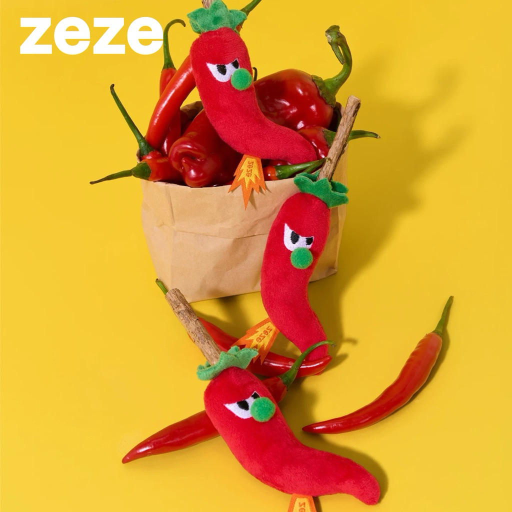 [พร้อมส่ง] zeze | Hot chili cat toy