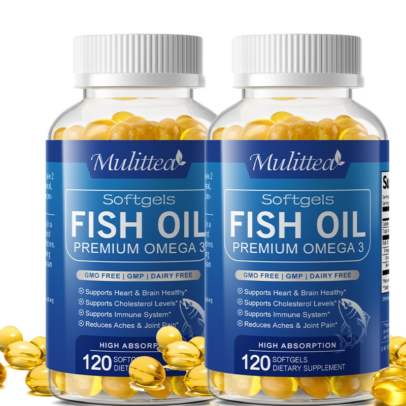 Mulittea Fish Oil โอเมก้า-3 เข้มข้น สนับสนุนสุขภาพหัวใจ • สุขภาพสมอง • ระบบภูมิคุ้มกัน • และความยืดห