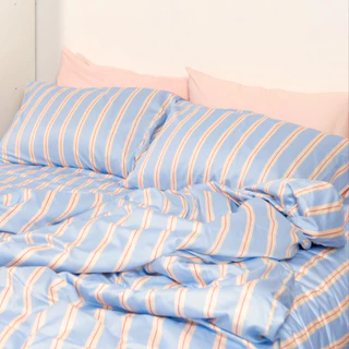ชุดผ้าปูทีนอนสี Afternoon Summer | 100% Single-Ply Cotton ไม่ติดขนแมว Beneath Luxury Bedding